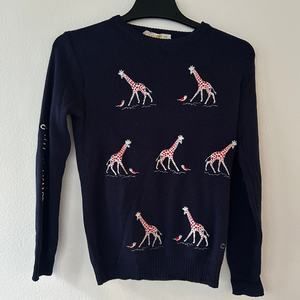Cyn Les Shirlee Vintage Giraffe Vintage Sweater Size Small